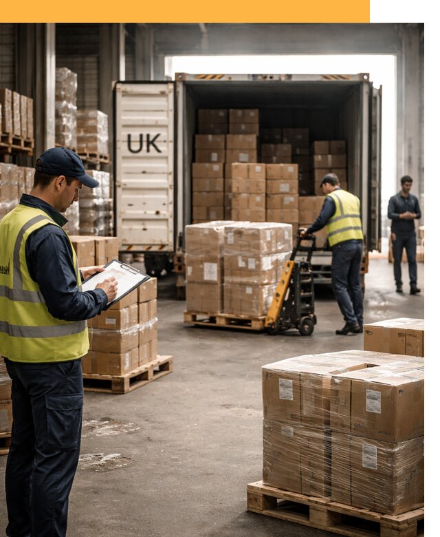 Доставка грузов из Великобритании с таможенным оформлением от 12700