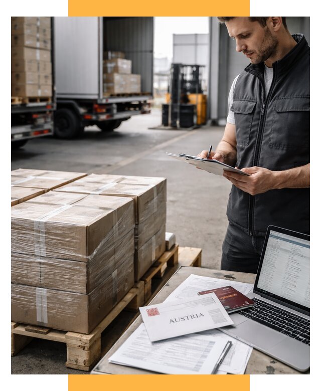 Доставка в Австрию от 66040 р. Логистика и экспорт СетСервис-Ста