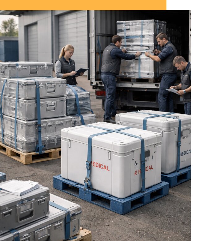 Перевозка медицинского оборудования по всему миру от 15240 руб