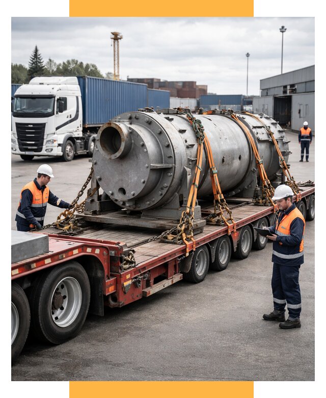 Перевозка тяжеловесных грузов под ключ от 152400 р. | СетСервис-Ста